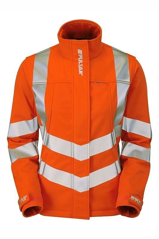 Pulsar Ladies Hi Vis Orange Storm Coat PR705 - Orange - Customisable Hi-Vis Insulated Jacket
