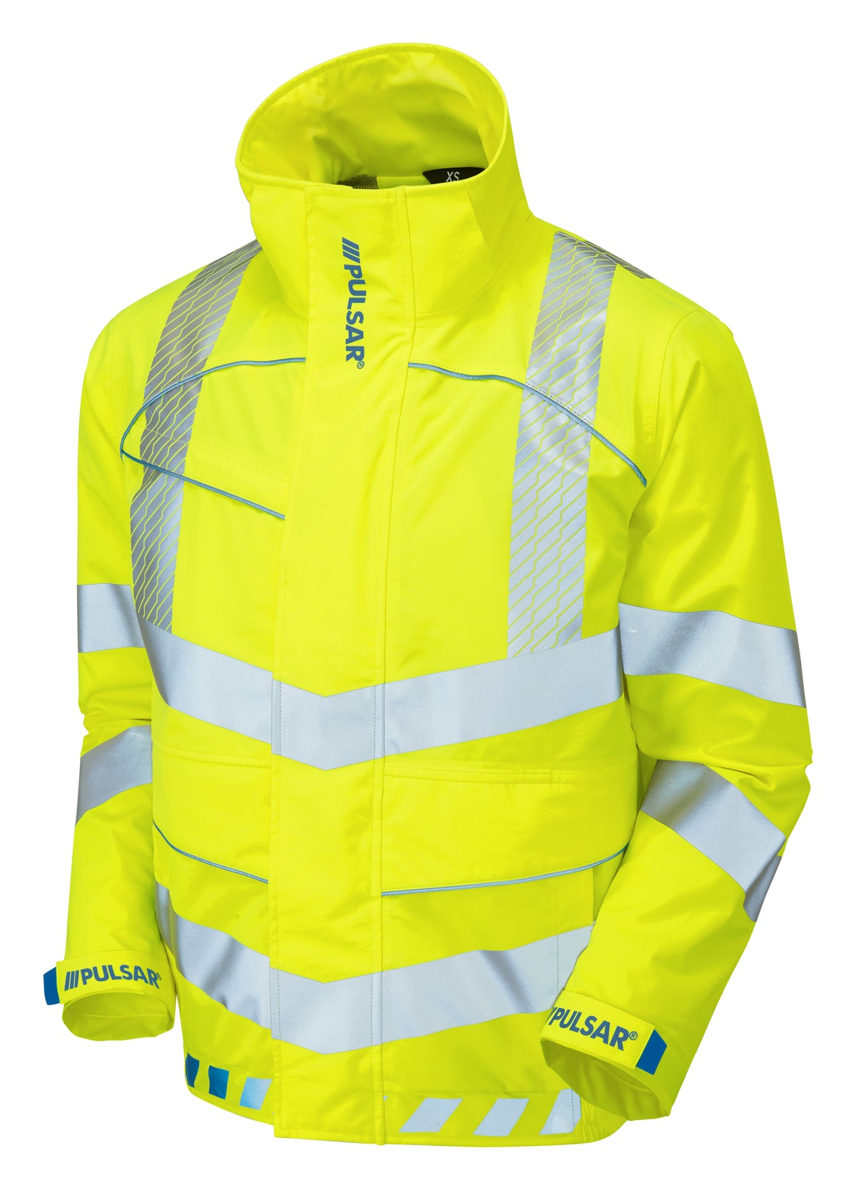 3Layer Bomber Jacket Yellow Recycled Content - EVO103 - - Customisable Waterproof