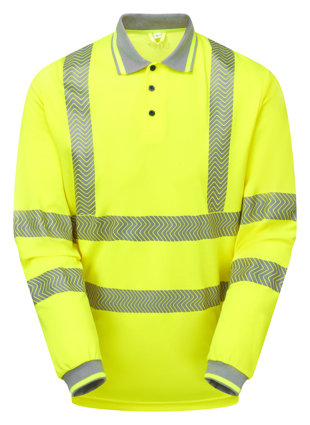 Long Sleeve Polo Shirt Yellow Bamboo Content - LFE925 - 6XL - Customisable Polo Shirts