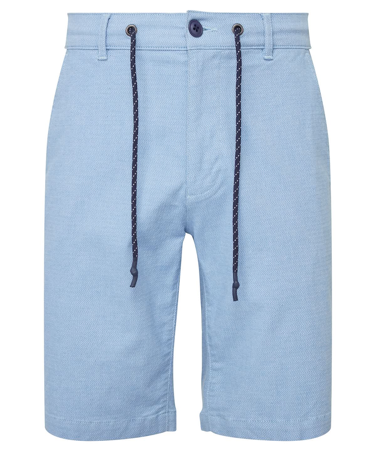 Asquith & Fox Mens everyday chino shorts AQ057 - Blue - Customisable Shorts