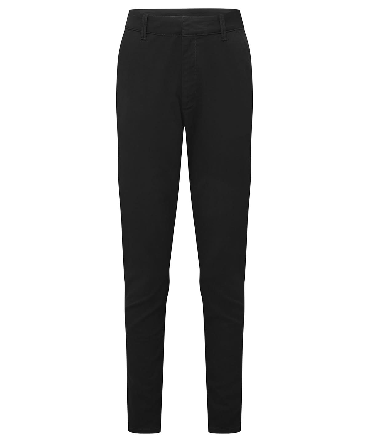 Asquith & Fox Womens lightweight chinos AQ069 - Stay Black - Customisable Chinos