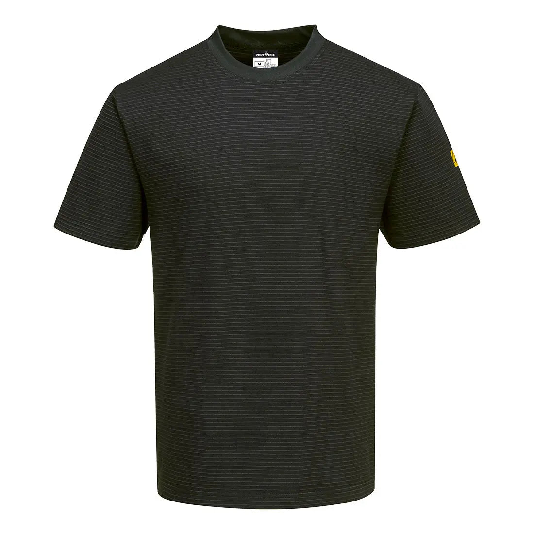 Anti Static Esd T Shirt S/S As20 - Black - Customisable T-Shirt