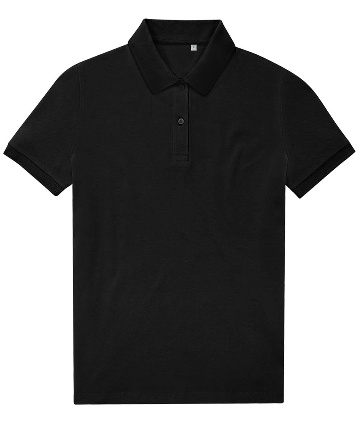 B&C Collection My Eco Polo 6535 Women Black B265F - Black - Customisable Polos