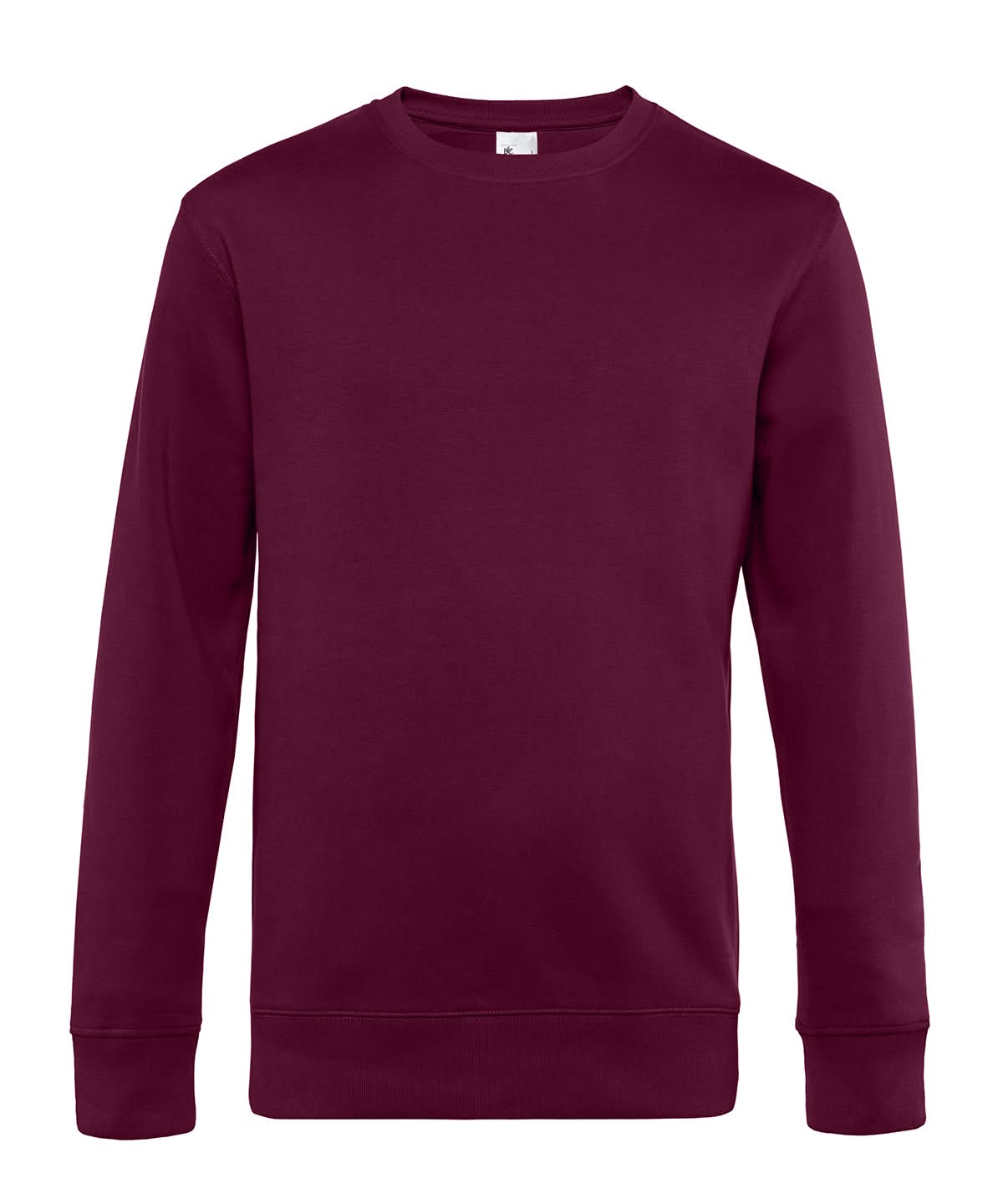 B&C Collection KING Crew Neck Dark Cherry BA010 - Dark Cherry - Customisable Sweatshirts