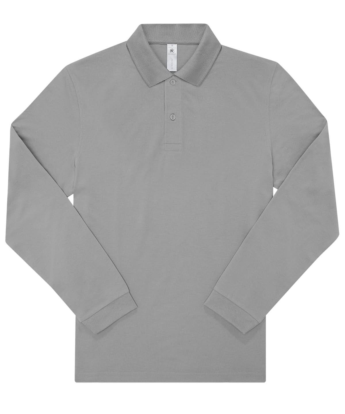 B&C Collection My Polo 180 LSL BA262 - Sport Grey - Customisable Polos