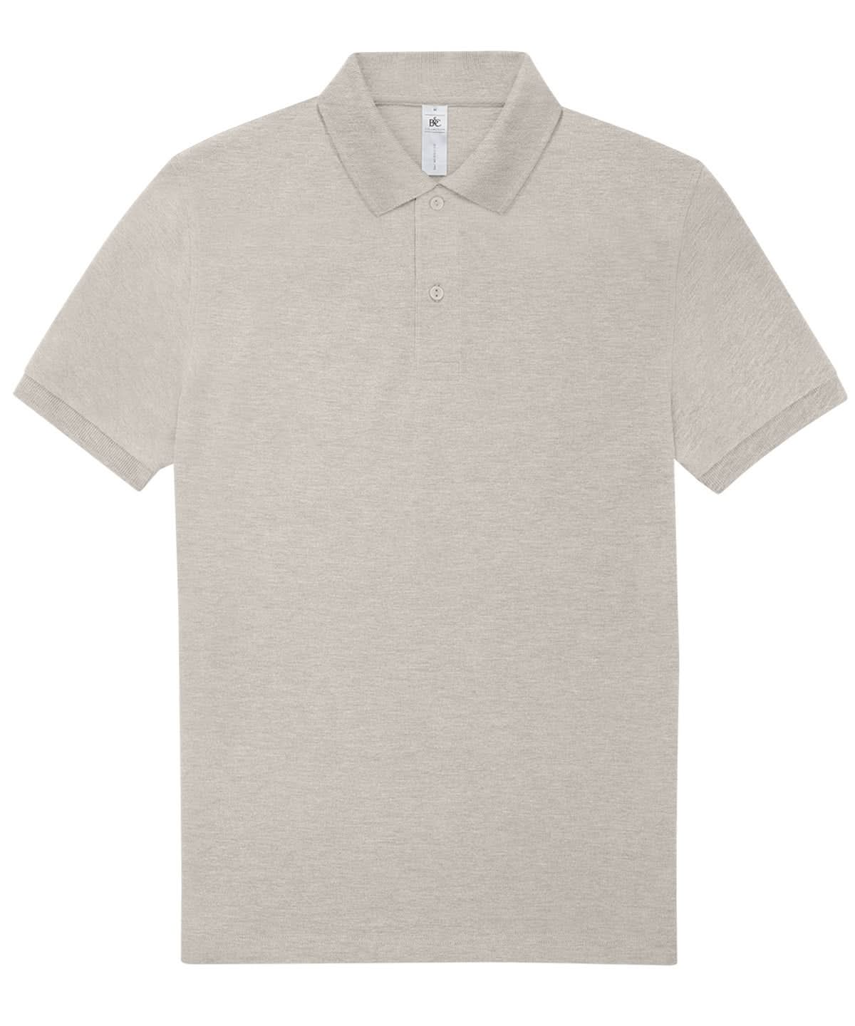 B&C Collection My Polo 210 Heather Grey Fog BA263 - Heather Grey Fog - Customisable Polos
