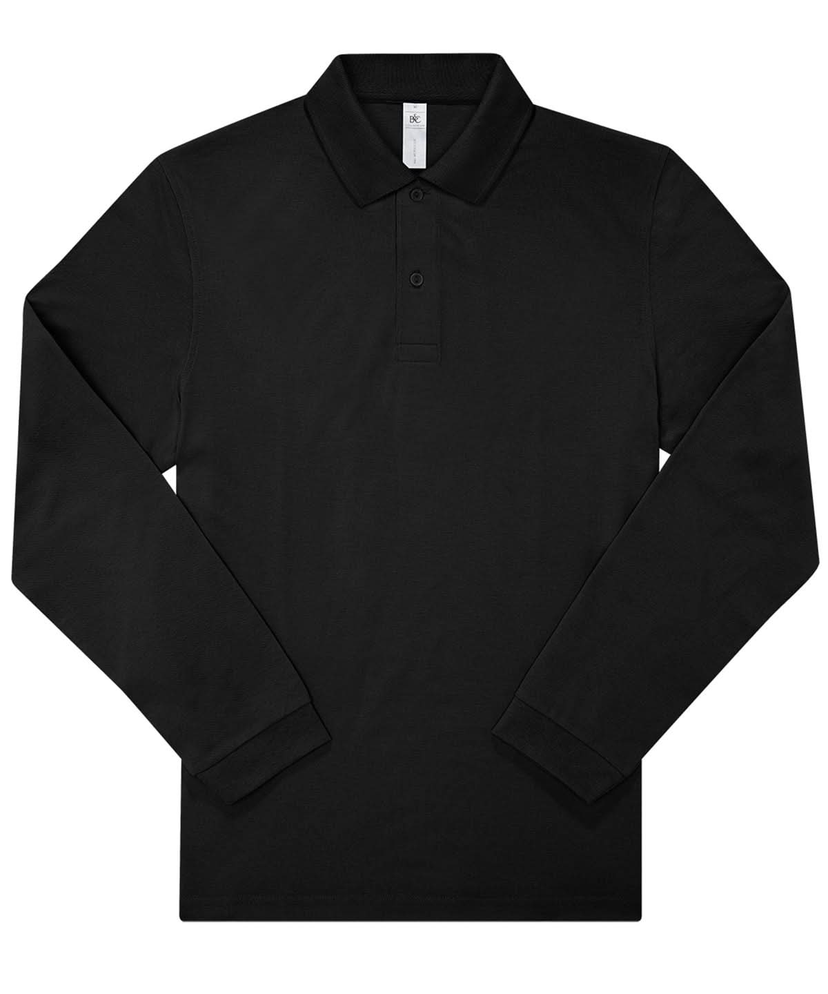 B&C Collection My Polo 210 LSL BA264 - Black - Customisable Polos