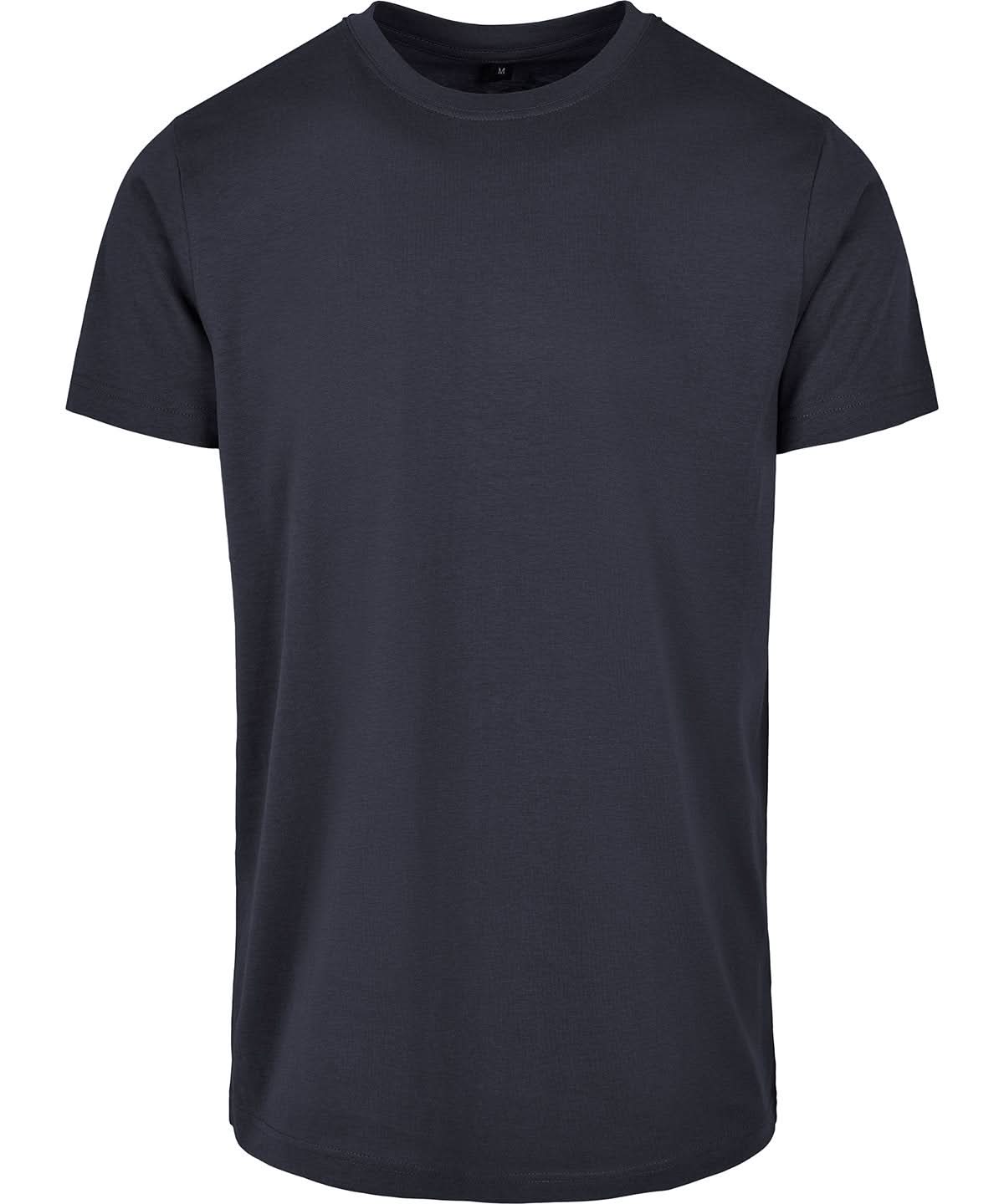 Build Your Brand Basic BYB Basic round neck tee Navy BB010 - Navy - Customisable T-Shirt