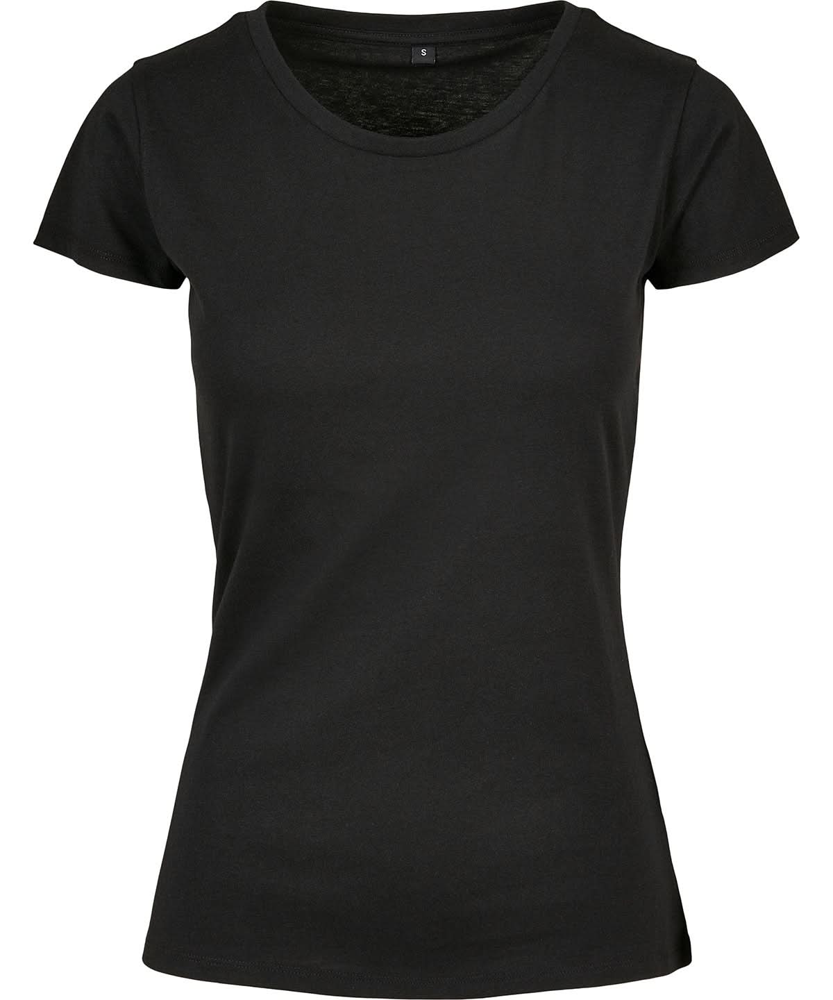 Build Your Brand Basic BYB Womens basic tee Black BB012 - Black - Customisable T-Shirt