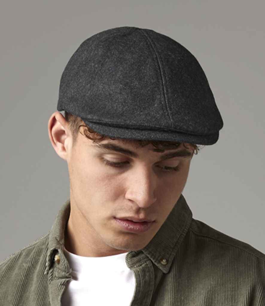 Beechfield Melton Wool Ivy Cap - BB623 - - Customisable Headwear