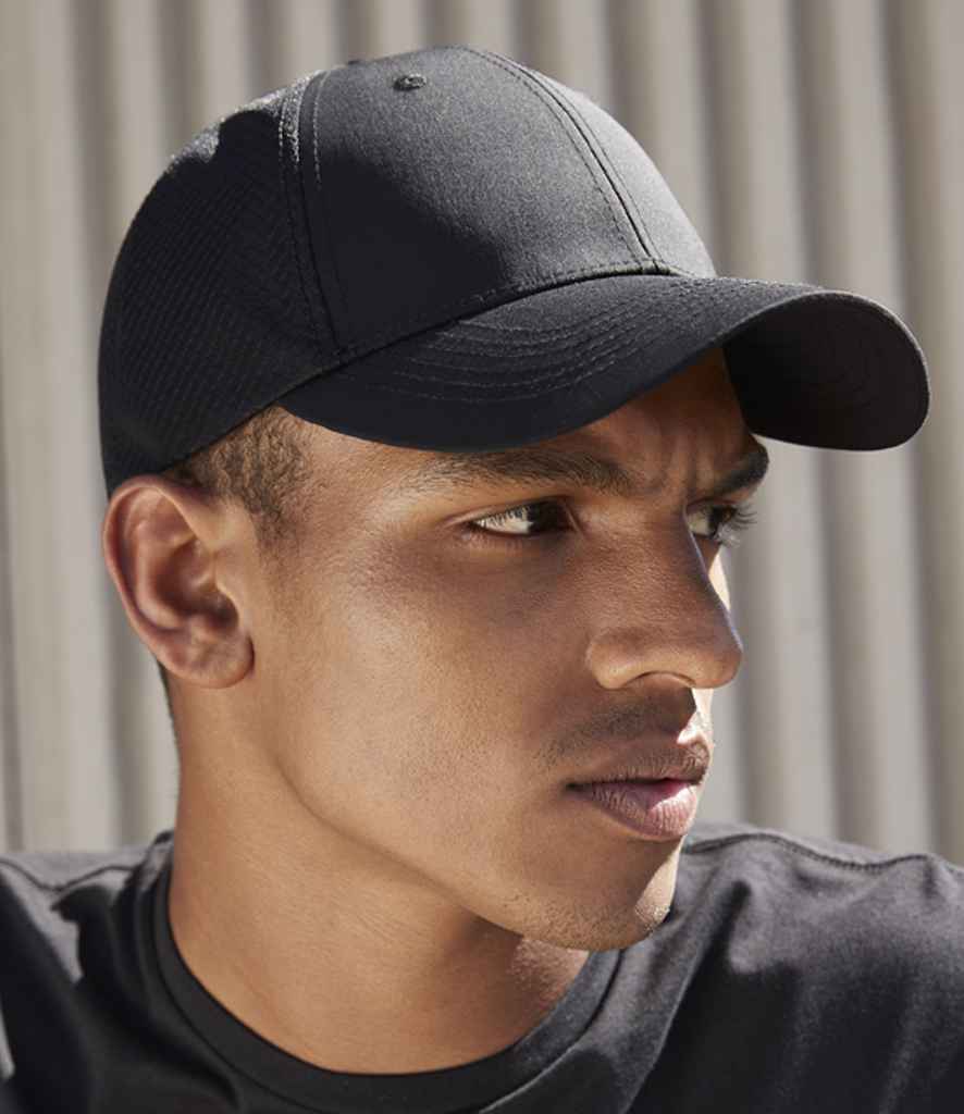 Beechfield Technical Mesh Trucker Cap - BB644R - Black Black ONE - Customisable Headwear