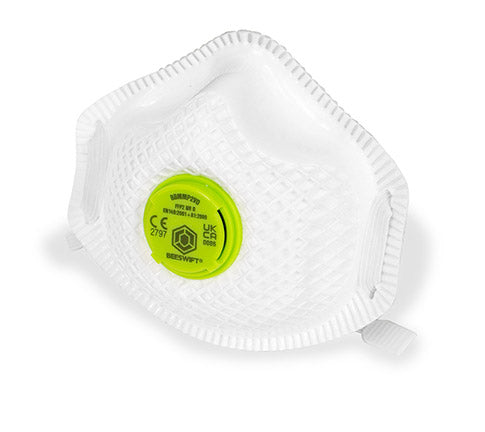 Beeswift Vented P2 Premium Mesh Cup Mask - - Customisable Respiratory Protection