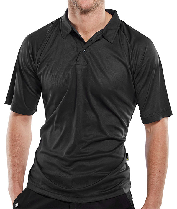 Beeswift B Cool Performance Polo Shirt Bcpks - Black - Customisable Polo Shirts