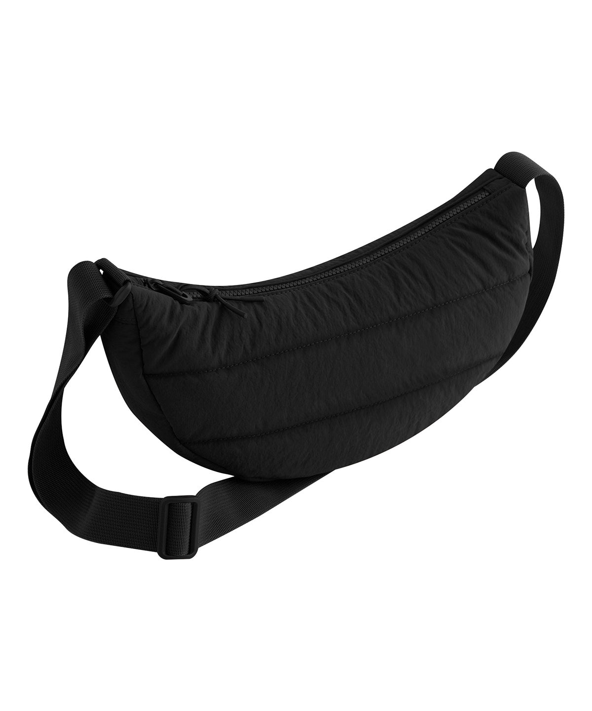 Quilted cross-body bag - BG703 - Black One size - Customisable Bags