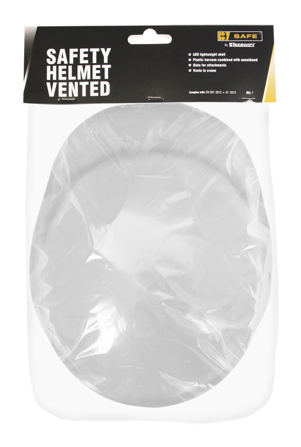 VENTED SAFETY HELMET - White - Customisable Head Protection