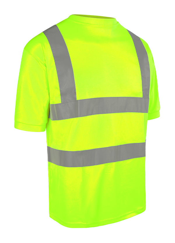 Beeswift Crew Neck Hi Vis Short Sleeve T Shirt Bscntsen - Saturn Yellow - Customisable T-Shirt