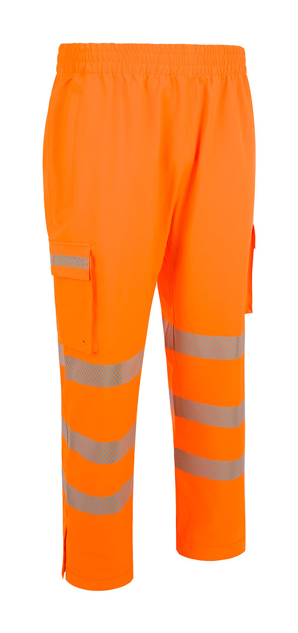 Beeswift Stormwear Mens Hi-Vis Overtrouser - Orange - Customisable Trousers