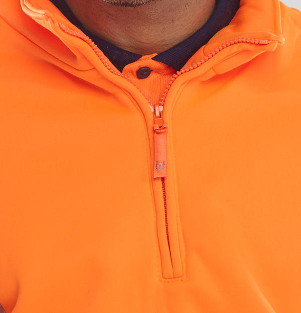 Beeswift Essential Quarter Zip Sweatshirt Hi Vis Jumper Bszssen - - Customisable Sweatshirts
