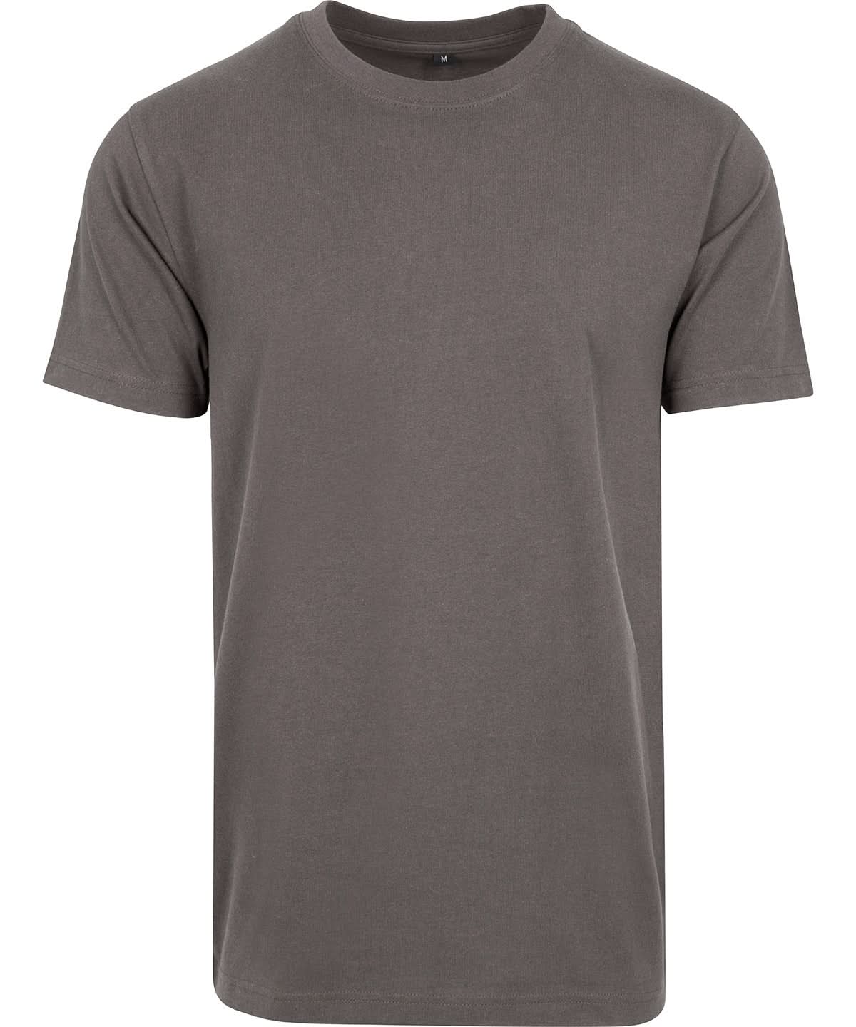 Build Your Brand BYB T shirt round neck Dark Shadow BY004 - Dark Shadow - Customisable T-Shirt