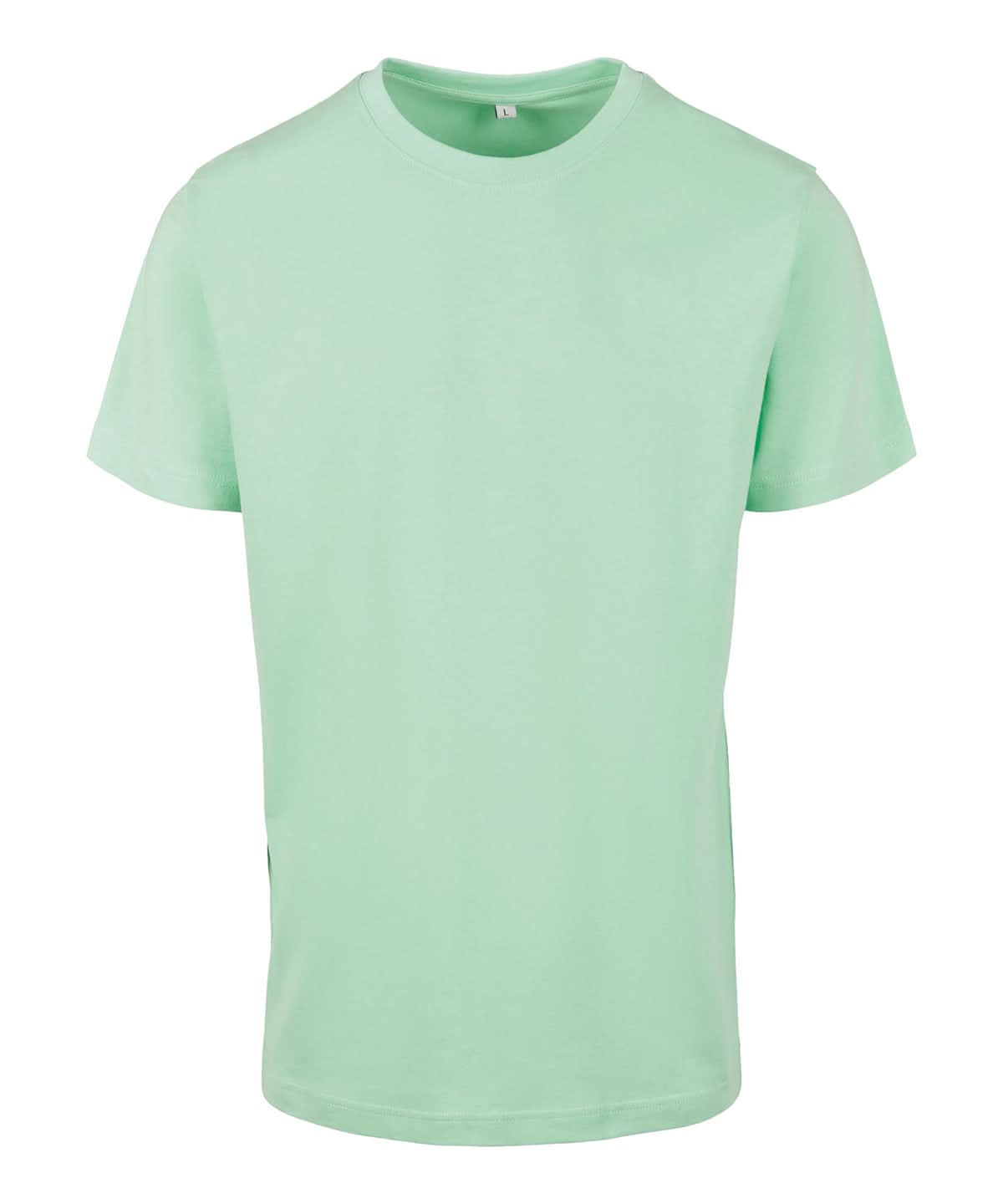 Build Your Brand BYB T shirt round neck Neo Mint BY004 - Neo Mint - Customisable T-Shirt
