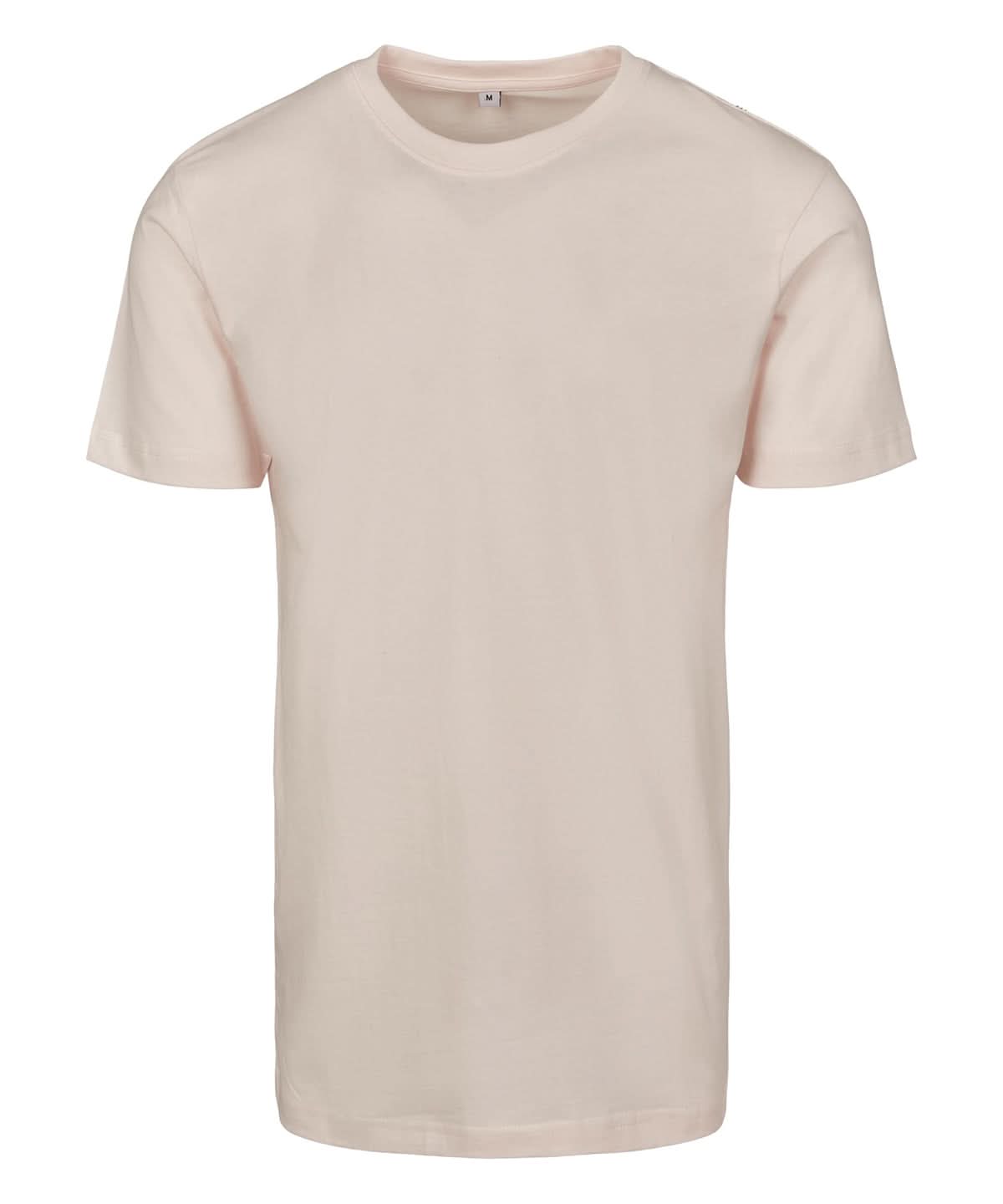 Build Your Brand BYB T shirt round neck Pink Marshmellow BY004 - Pink Marshmellow - Customisable T-Shirt