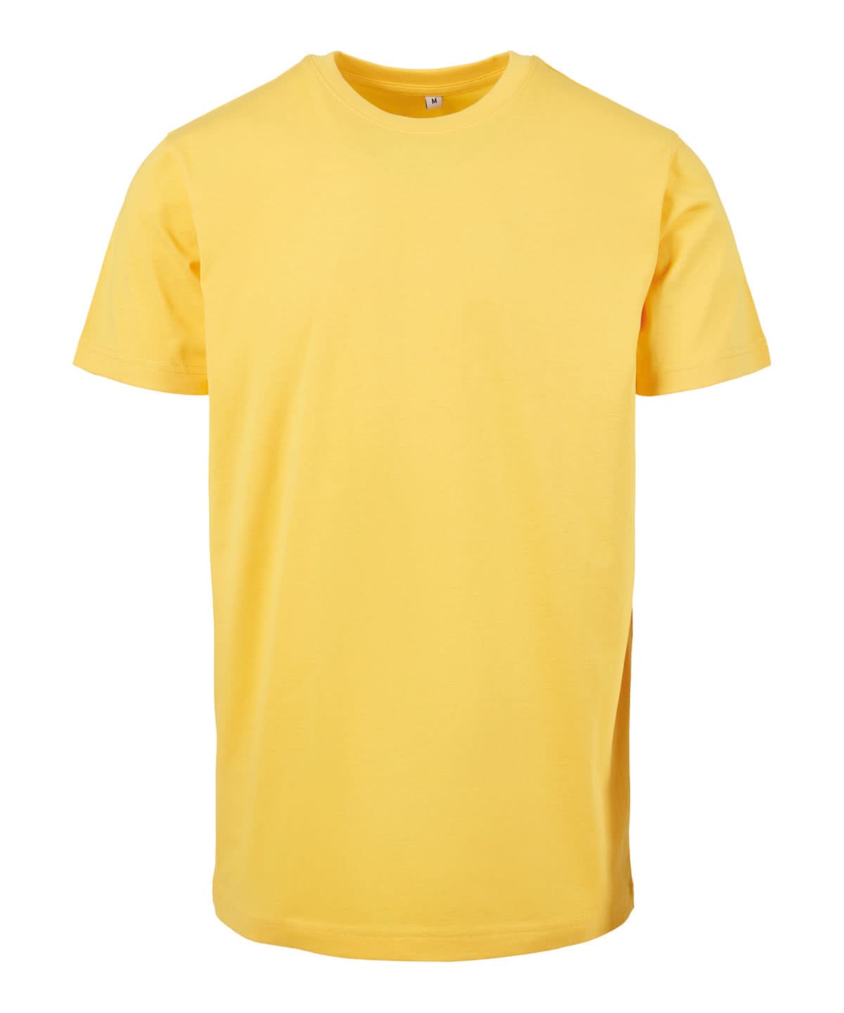 Build Your Brand BYB T shirt round neck Taxi Yellow BY004 - Taxi Yellow - Customisable T-Shirt