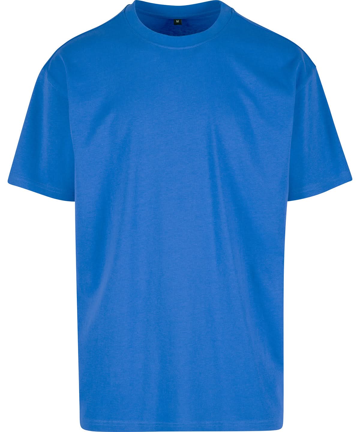 Build Your Brand BYB Heavy oversized tee Intense Blue BY102 - Intense Blue - Customisable T-Shirt