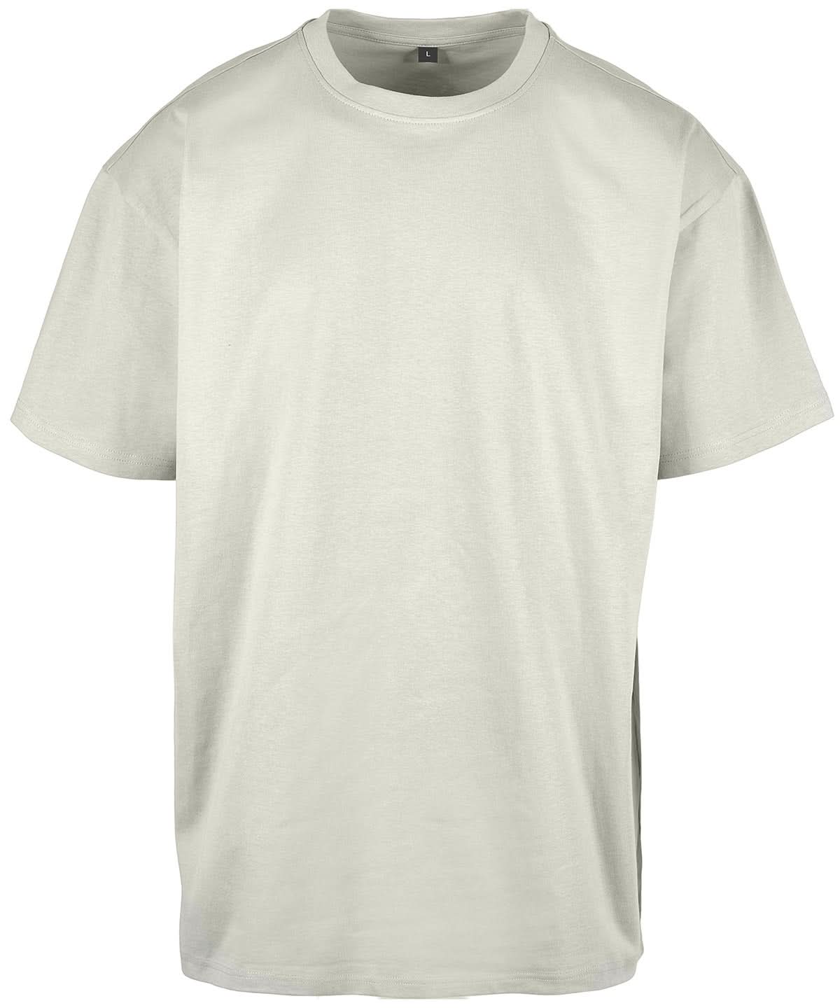 Build Your Brand BYB Heavy oversized tee Soft Salvia BY102 - Soft Salvia - Customisable T-Shirt