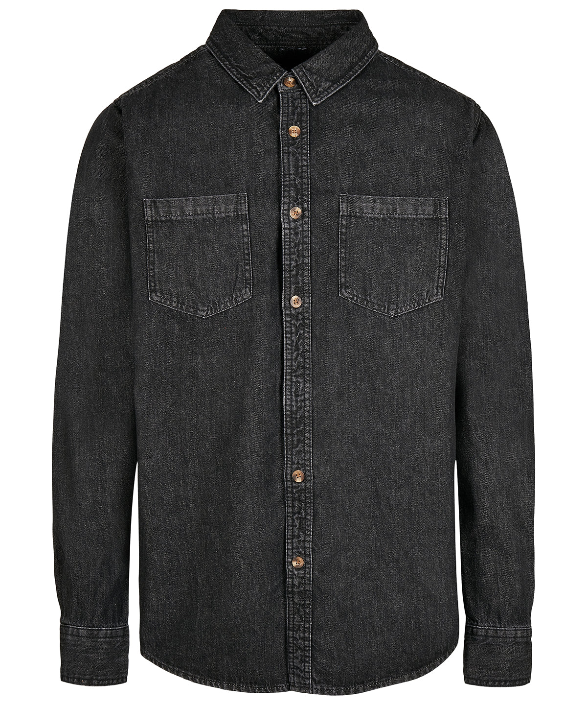 Denim shirt - BY152 - Black Washed - Customisable Shirts
