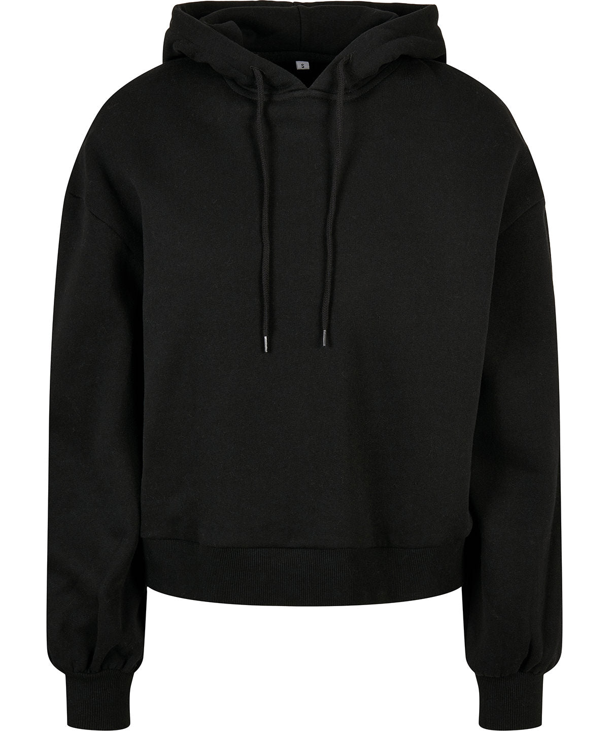 Women's organic oversized hoodie - BY183 - Black - Customisable Hoodies