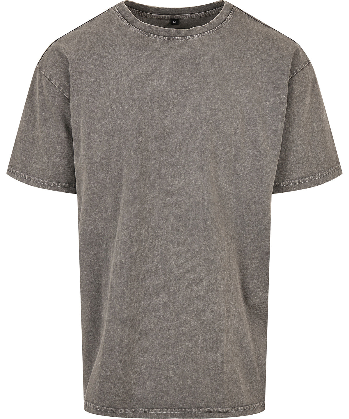 Acid washed heavy oversized tee - BY189 - Asphalt* - Customisable T-Shirts