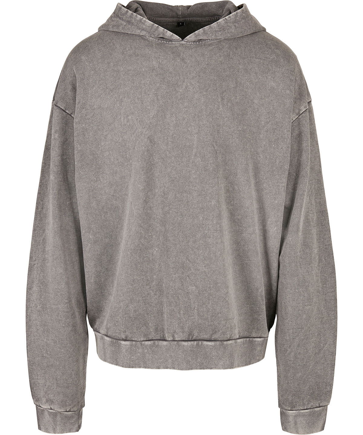 Acid washed oversize hoodie - BY191 - Asphalt - Customisable Hoodies