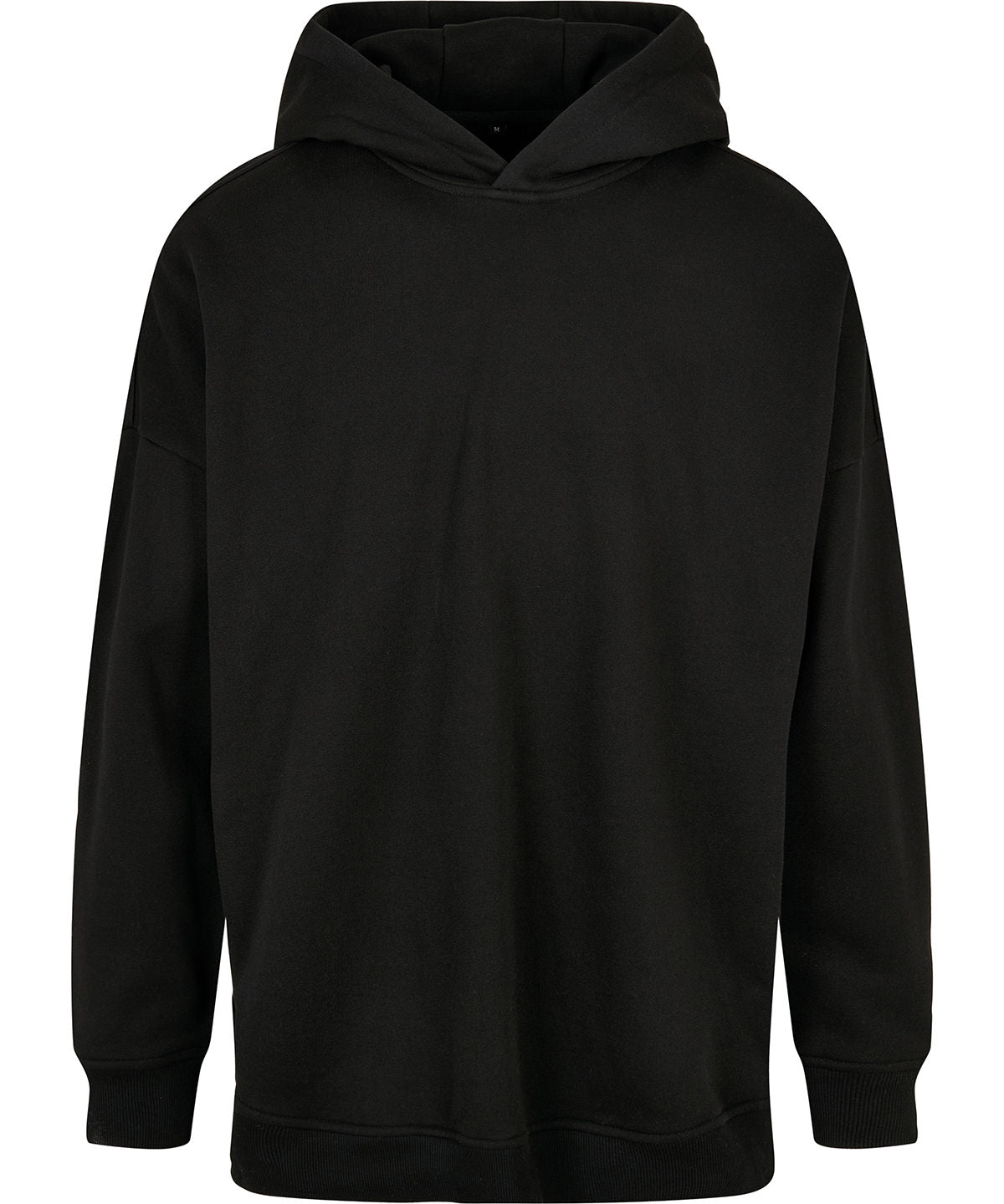 Oversized cut-on sleeve hoodie - BY199 - Black - Customisable Hoodies