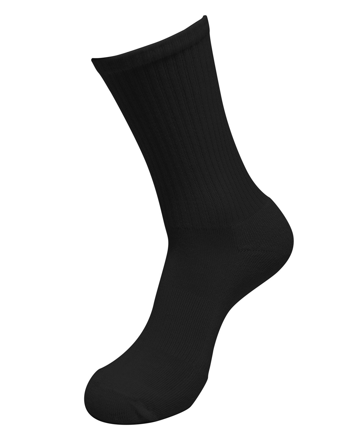 Crew socks - BY201 - Black - Customisable Socks