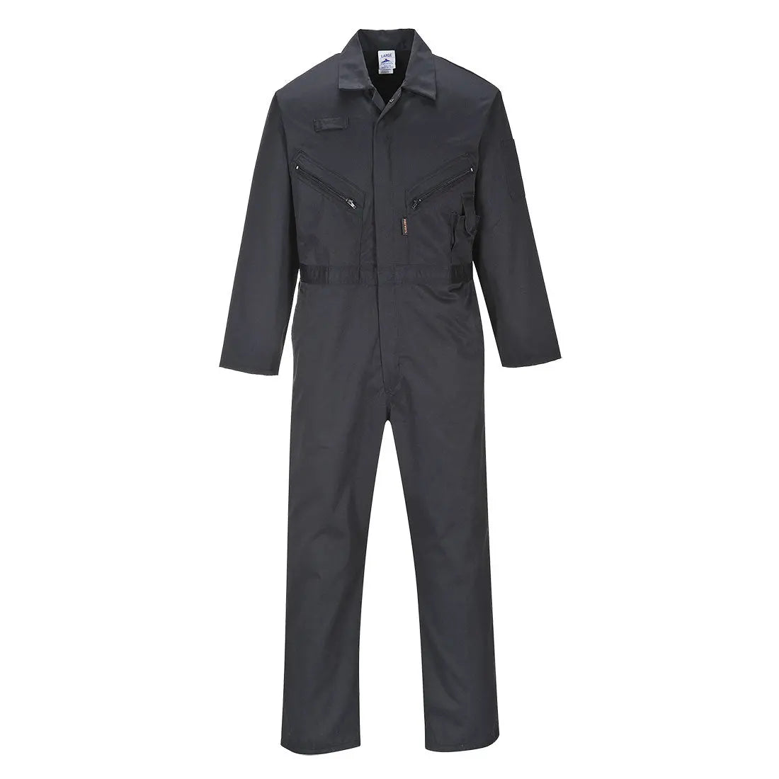 Liverpool Zip Coverall C813 - Black Tall L - Customisable Coveralls