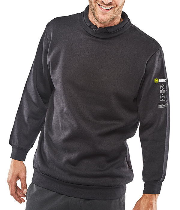 Beeswift Arc Compliant Sweatshirt Carc3 - Navy Blue - Customisable Sweatshirts