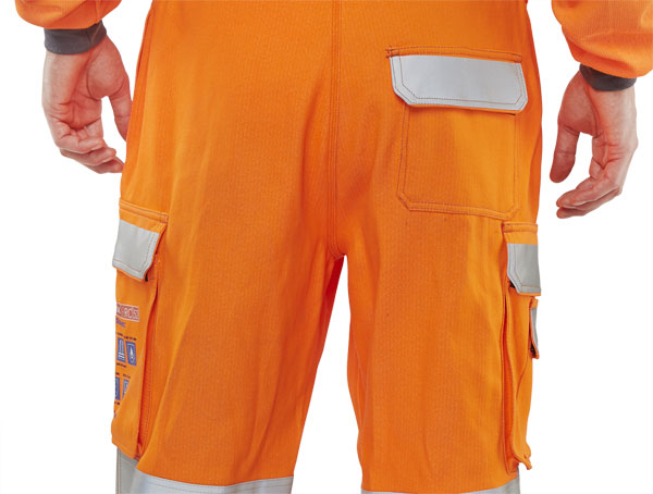 Click Arc Beeswift Arc Compliant Hi Vis Rail Spec Trousers Carc52 Or - - Customisable Trousers