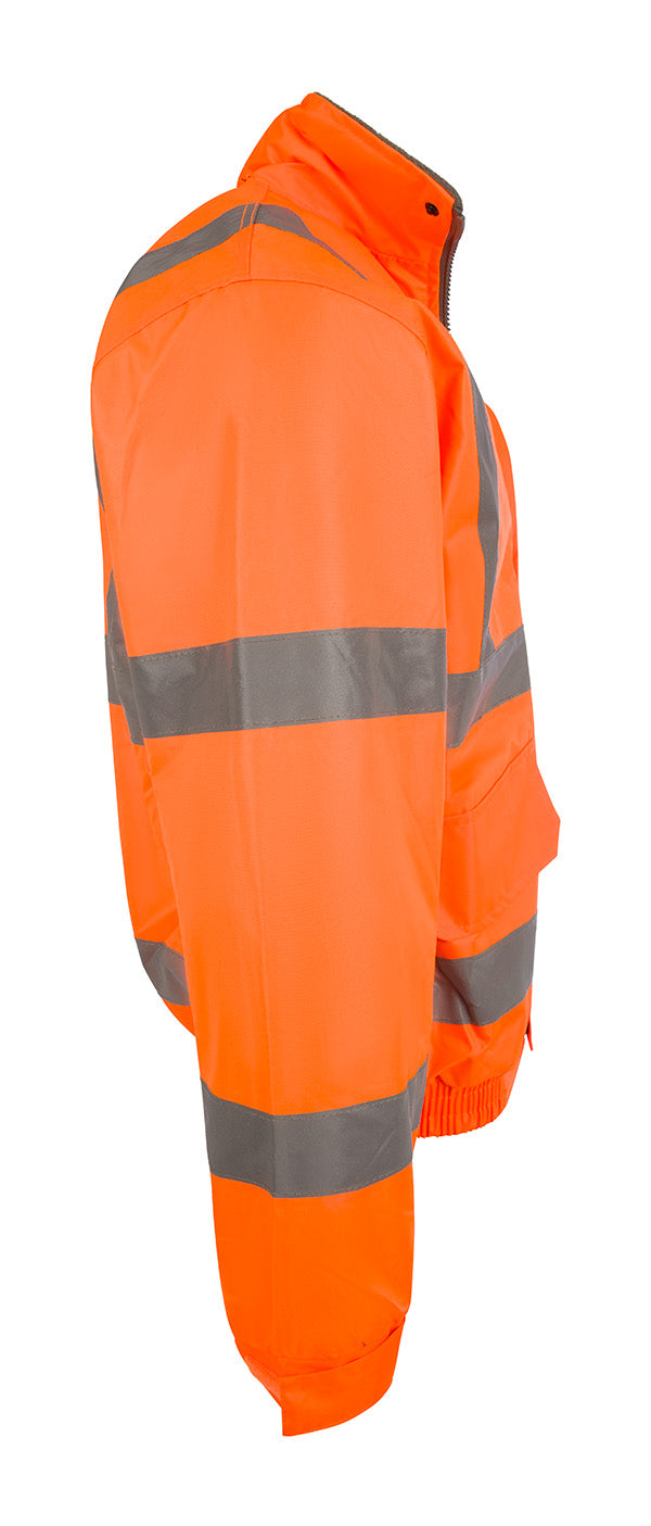 Beeswift Hi Vis Fleece Lined Bomber Jacket Cbjfl - - Customisable Bomber Jackets