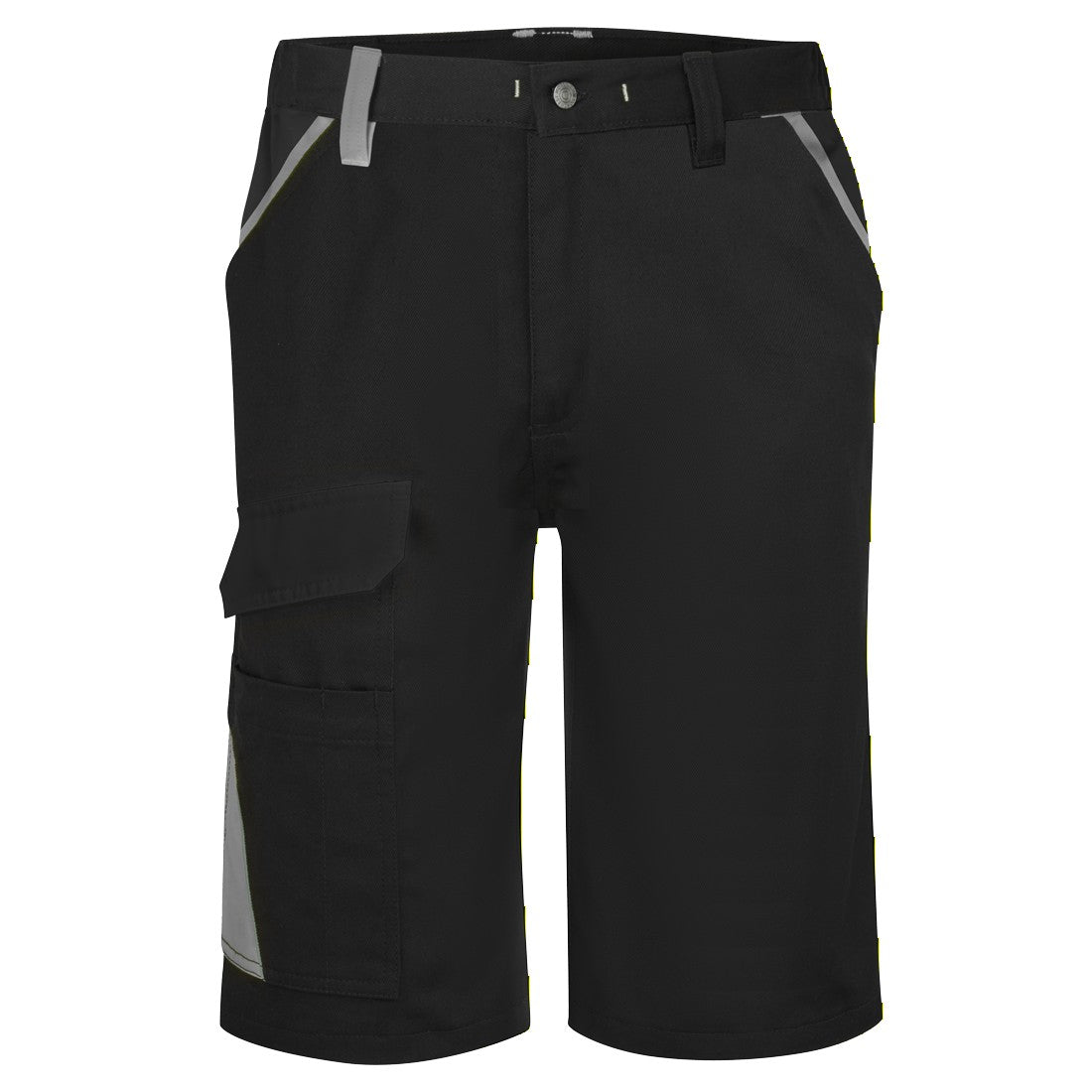 Wx1 Two Tone Cotton Shorts - CD114 - Black Grey - Customisable Shorts