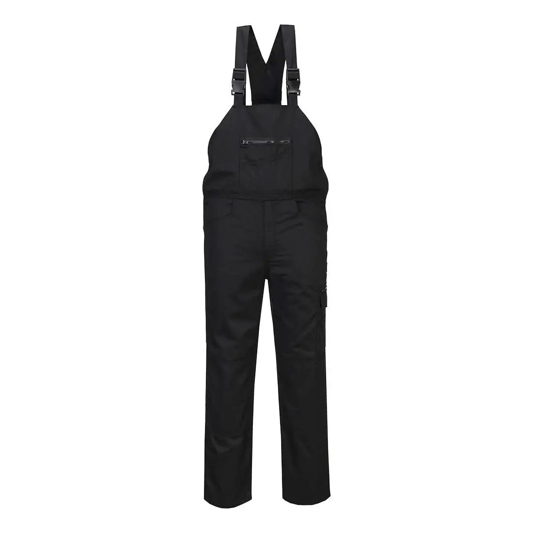 Wx2 Eco Stretch Bib And Brace Cd850 - Black - Customisable Bib & Braces