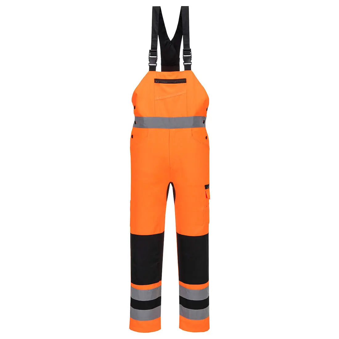 Wx2 Eco Hi Vis Bib & Brace Cd852 - Orange Black - Customisable Bib & Braces