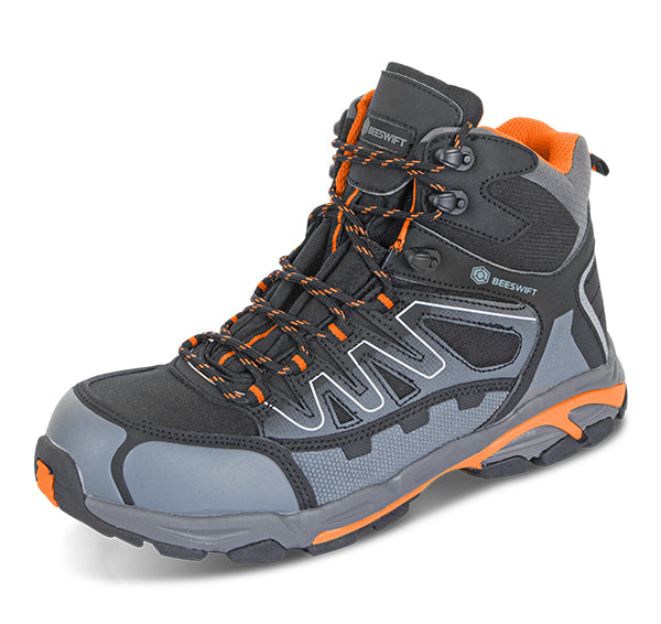 Beeswift Hiker S Composite Boot Cf35 - Black Orange 4 - Customisable Safety Boots