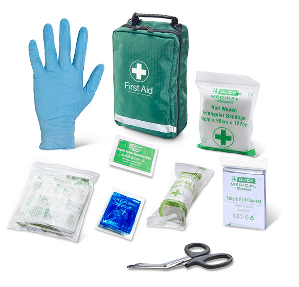 Click Medical BS8599-1:2019 BSI Personal Issue Pack in Bag - - Customisable First Aid Kits