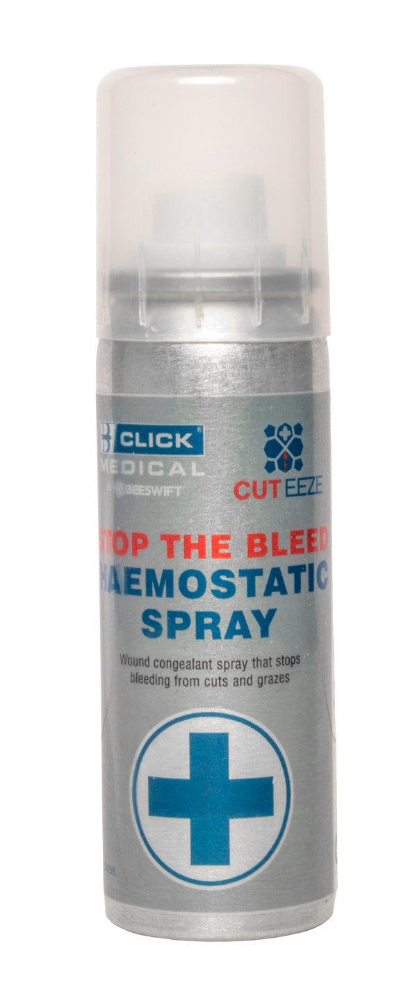 Cut Eeze Click Medical Haemostatic Spray Ml - CM0565 - White 70ML - Customisable Trauma & Critical Injury