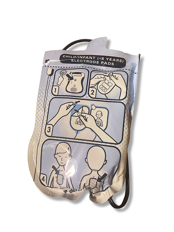 Lifeline Paediatric Defibrillator Pads (Ddp P) - CM1932 - White 230X160X40MM - Customisable Defibrillators