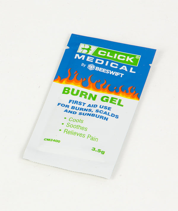 Click Medical Click Medical Emergency Burn Gel Sachet G Cm2400 - White Blue 3.5G - Customisable Burns