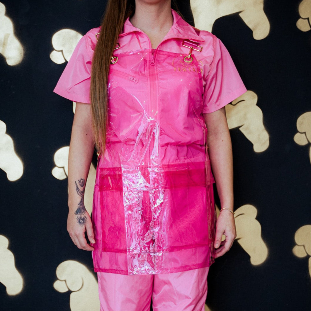 Pewtner Pinnie - Dog Grooming Apron - pink one-size - Customisable Workwear
