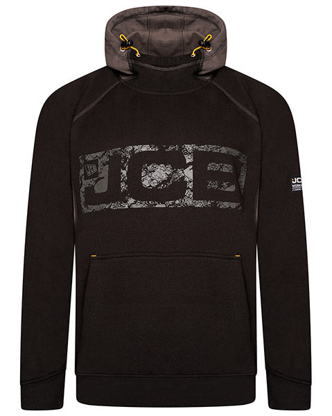 Jcb Workwear Horton Hoodie D Wj - Black Grey - Customisable Sweatshirts