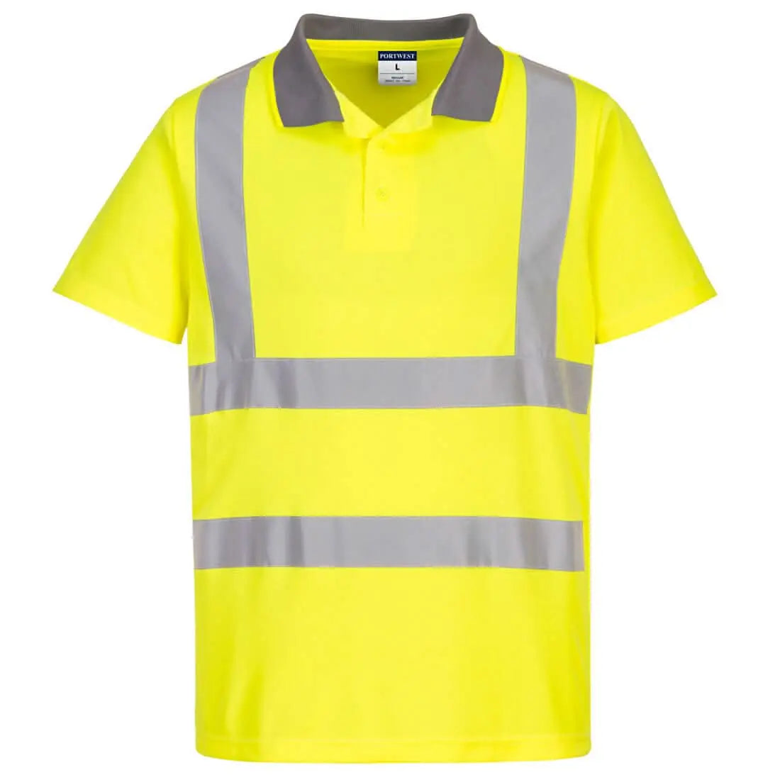 Eco Hi Vis Polo Shirt S/S (6 Pack) Ec10 - Yellow - Customisable Polo Shirts