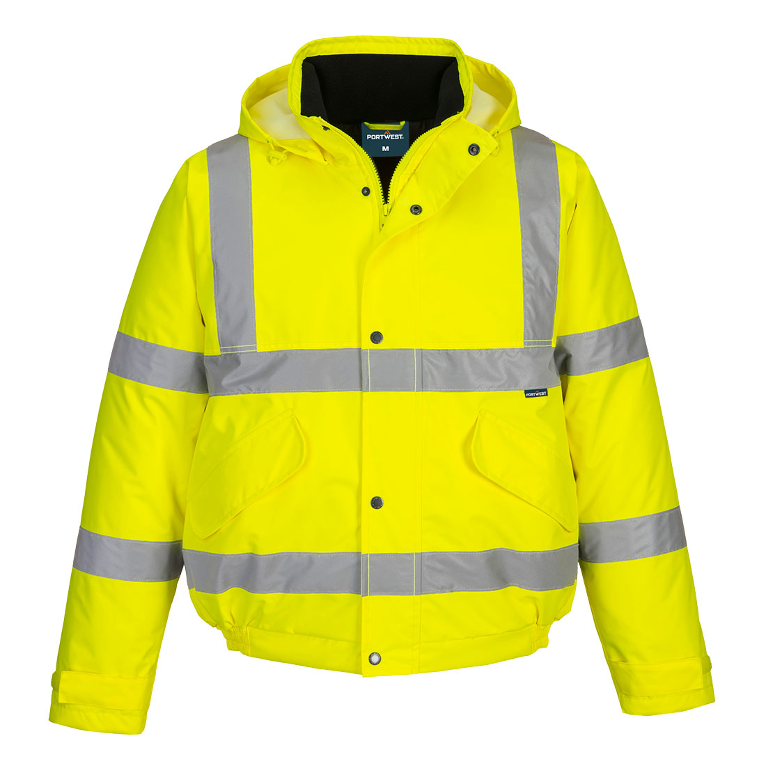 Es1 Essential Hi Vis Winter Bomber Jacket Es463 - Yellow - Customisable Insulated Jackets